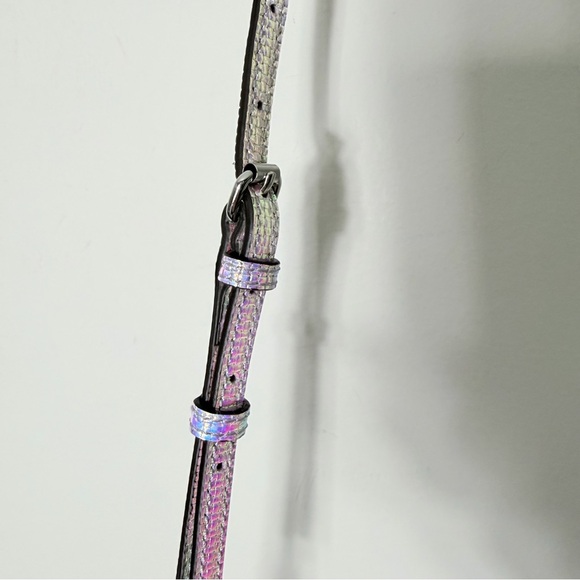 Rebecca Minkoff Iridescent Hologram Shiny Bag Chain Strap - Picture 9 of 14